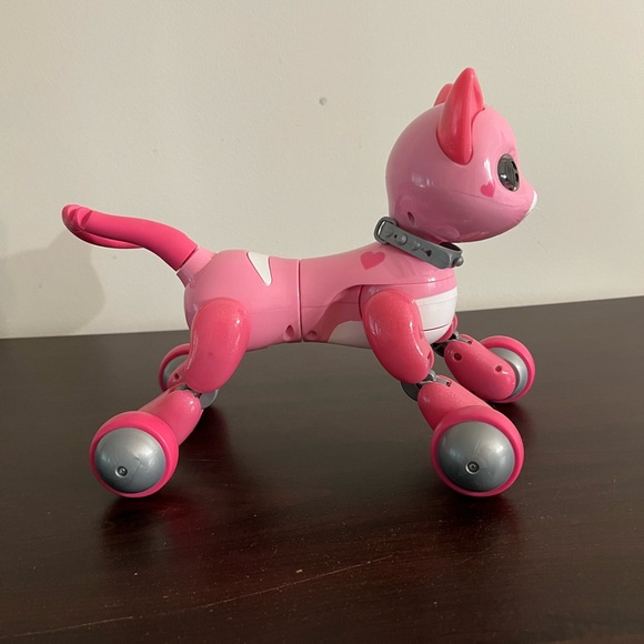 Spin Master Pink Zoomer Kitty Bella Cat Interactive Robot with Tail and works! - Picture 3 of 16